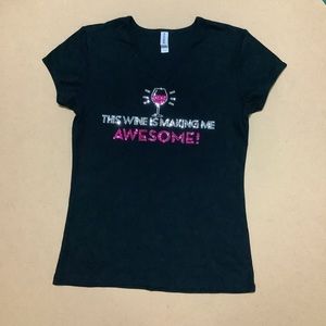 Wine lover t-shirt sz S